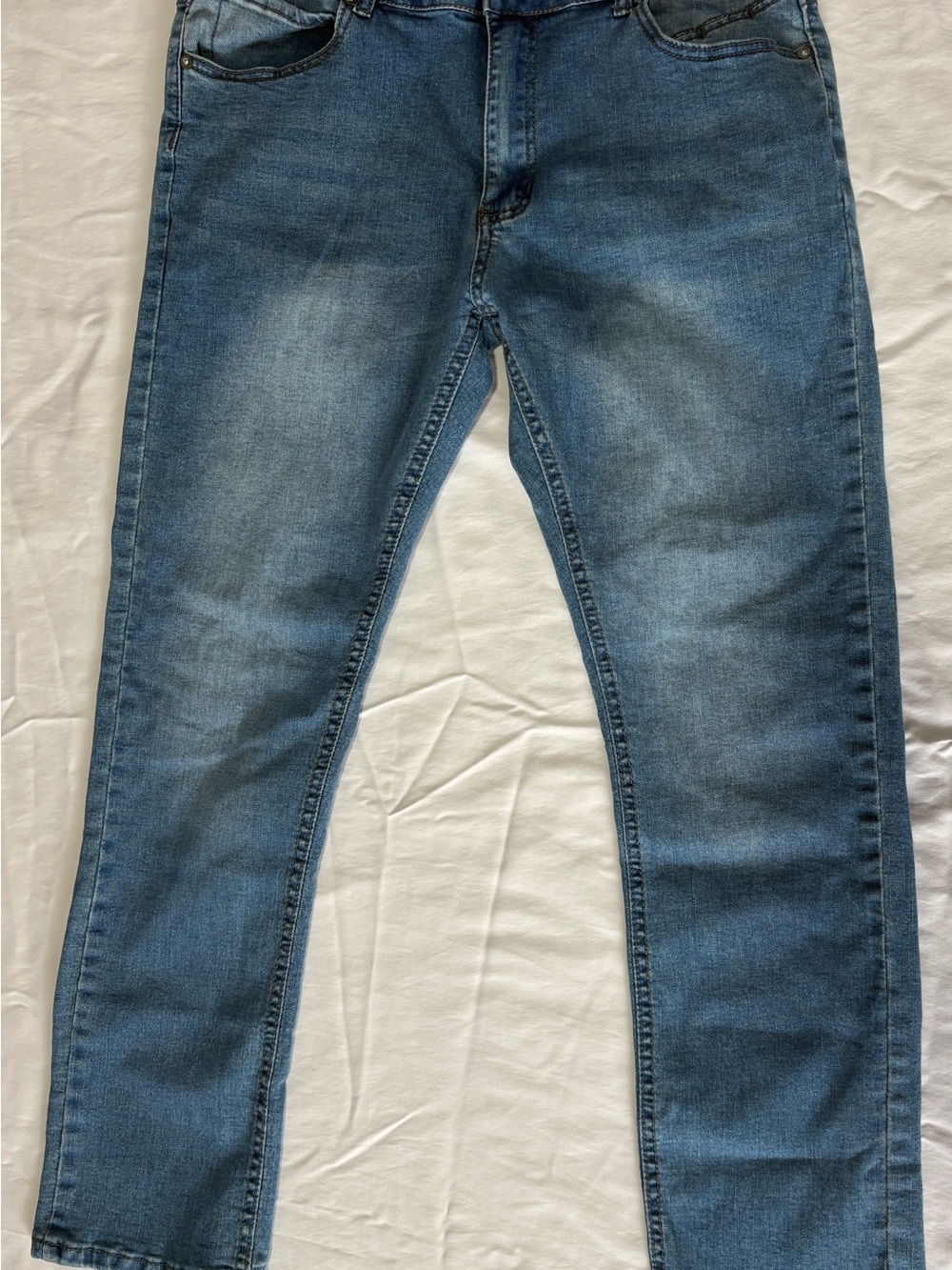 Men’s Slim Fit Stretch Blue Jeans Size 34x30
